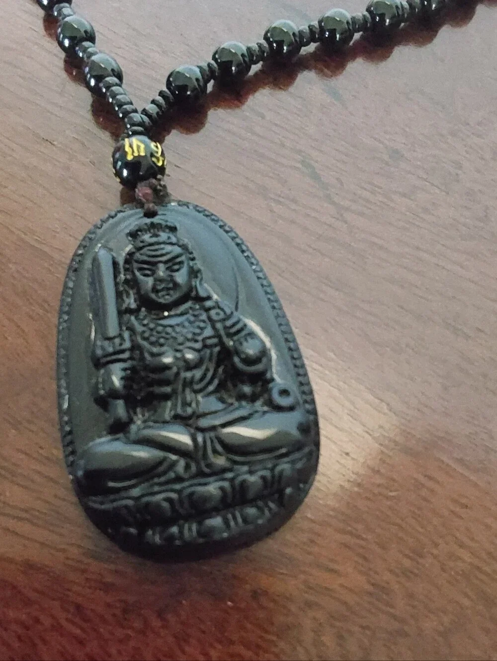 ASIAN‎ UNISEX BLACK RESINS SPIRITUAL NECKLACE